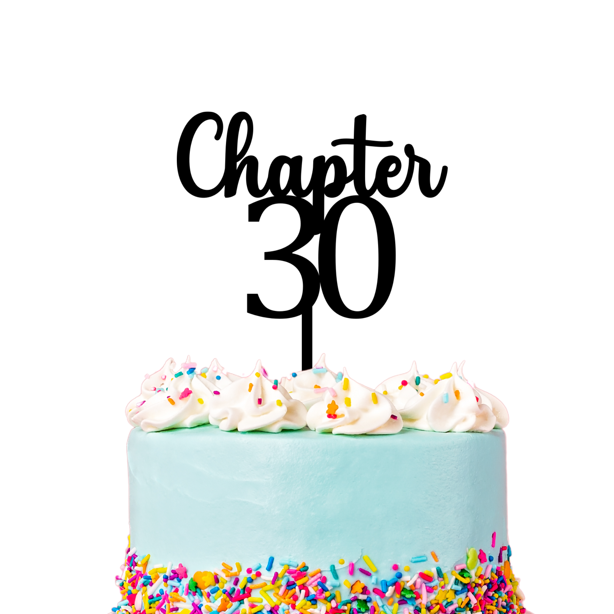 chapter 30 cake topper