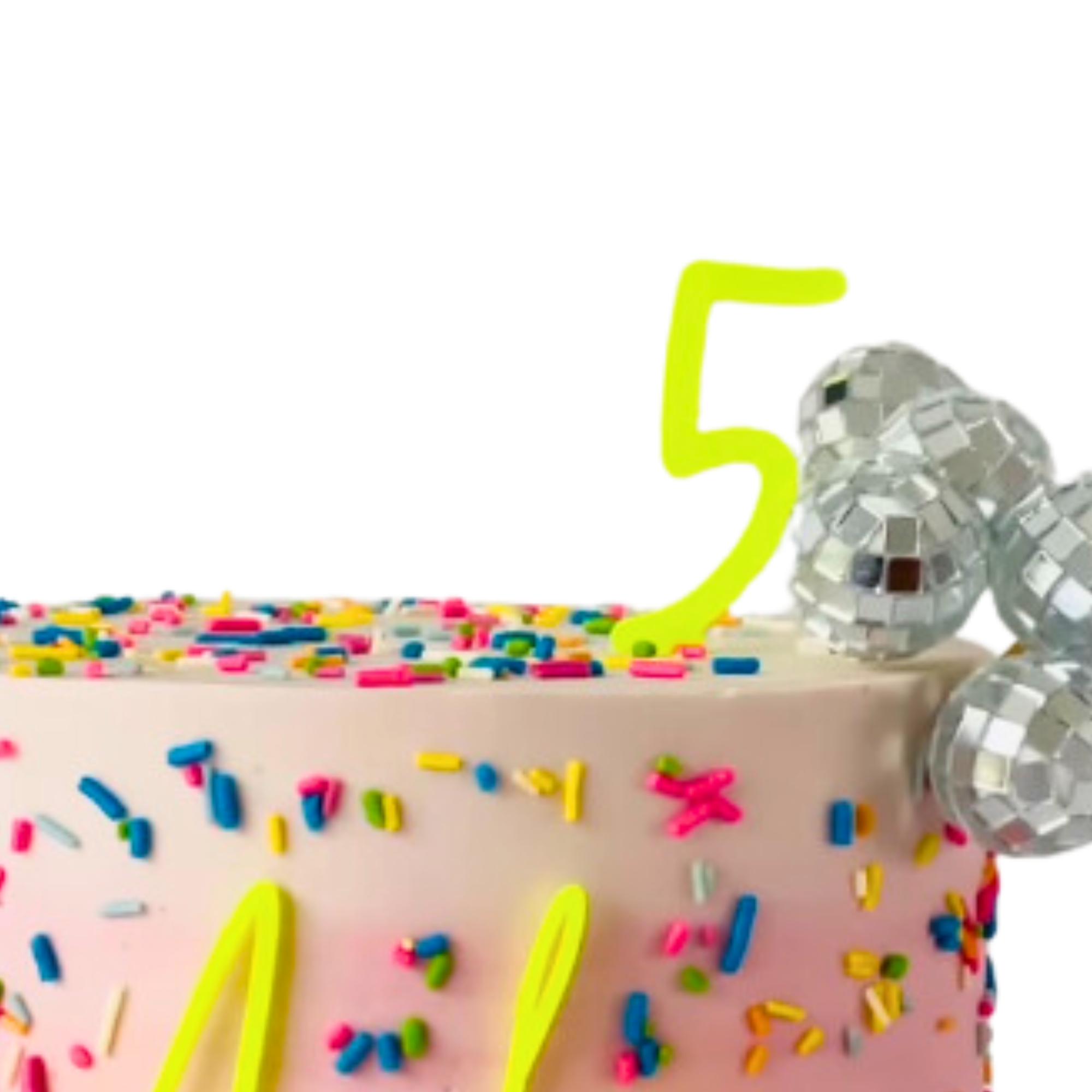 birthday age cake topper