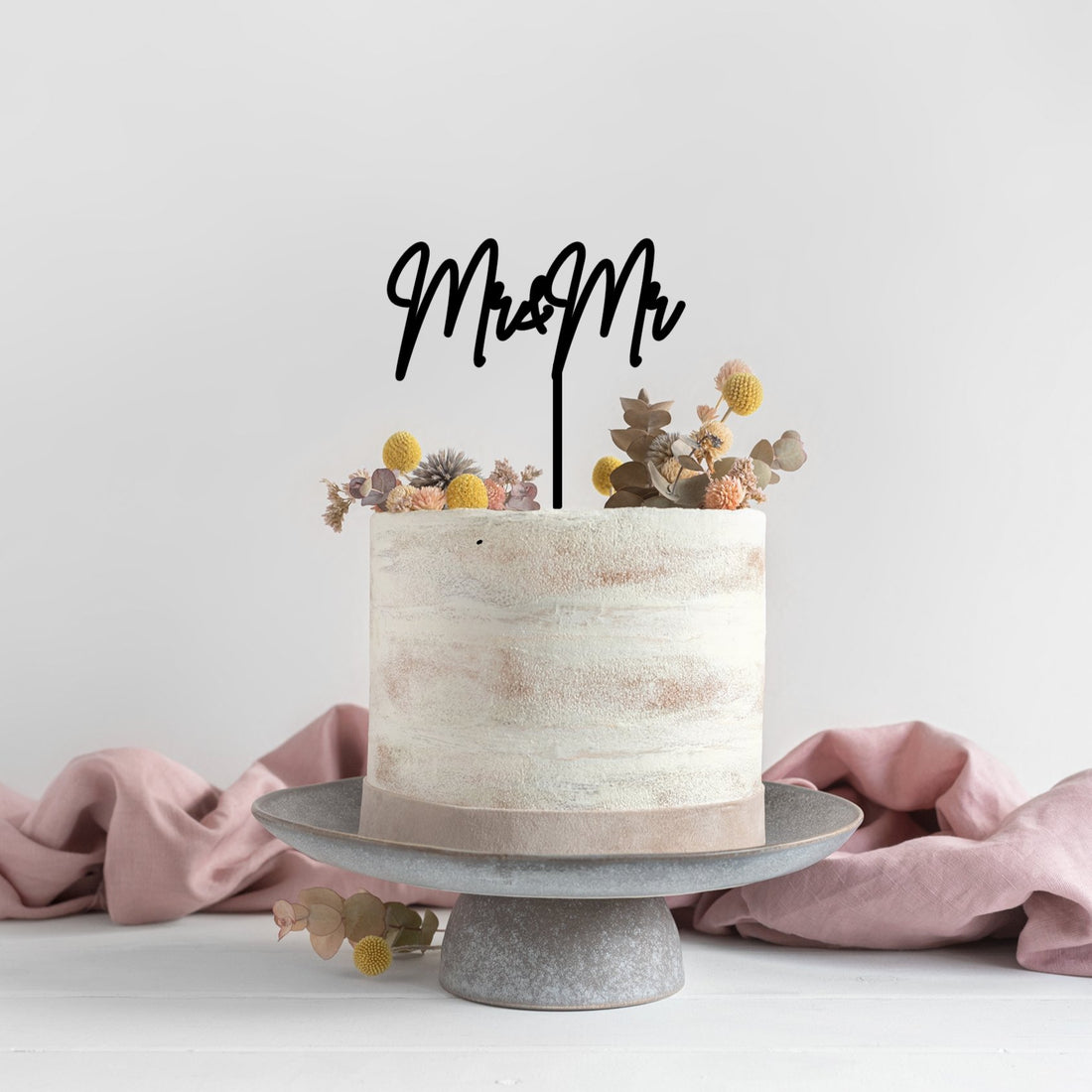 Mr and Mr Wedding Cake Topper - Cake Topper Warehouse