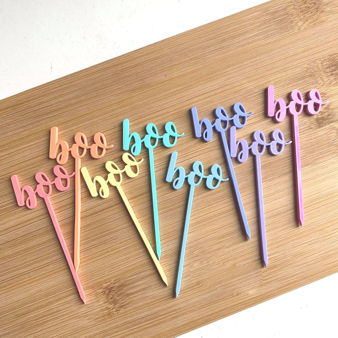 Pastel Boo Cupcake Toppers - Cake Topper Warehouse