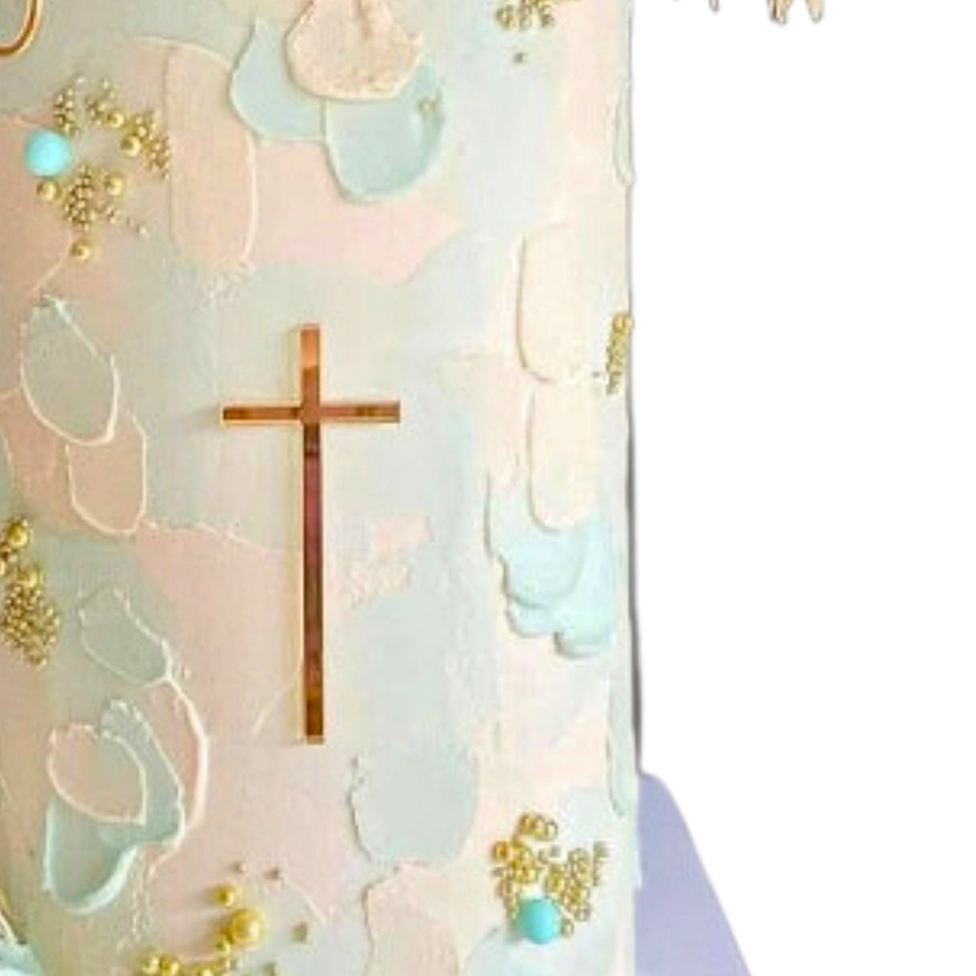 Skinny Cross Cake Charm - Cake Topper Warehouse