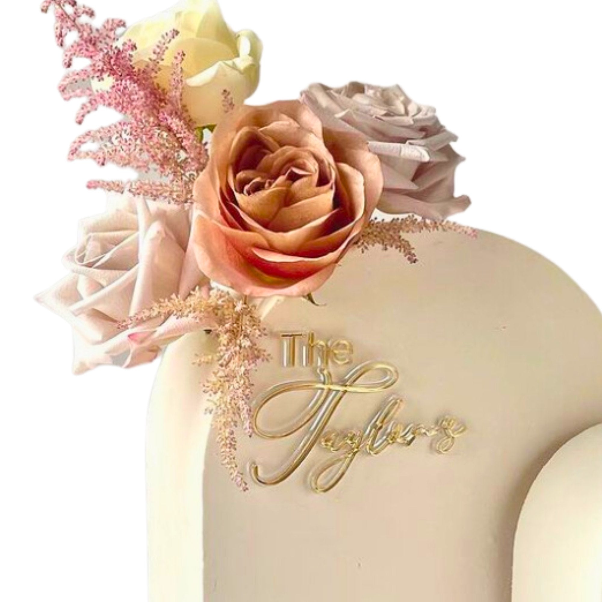 Surname Wedding Cake Charm - Cake Topper Warehouse