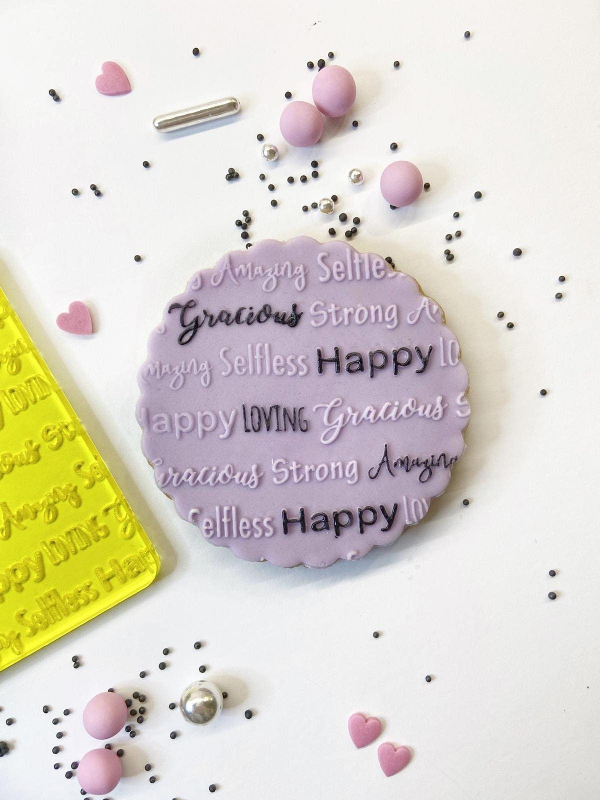 Happy Birthday Fondant Embosser, Cookie Stamp, Biscuit Stamp, Fondant  Embosser for birthday cupcake or cake toppers