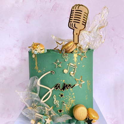 Microphone Cake Topper