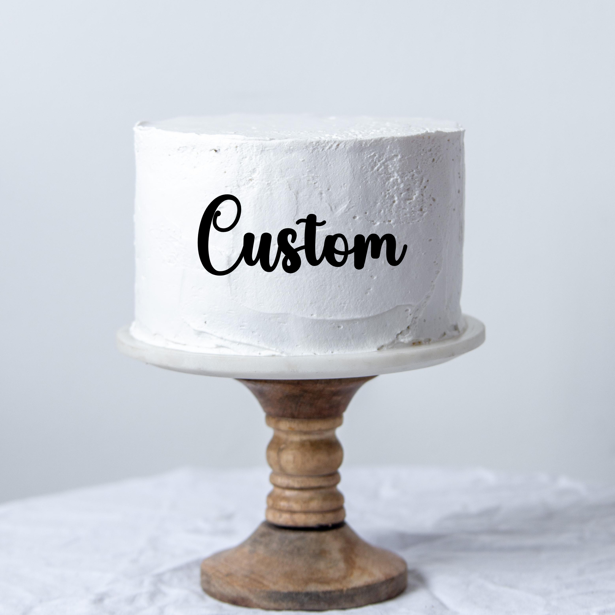 Custom Font Design Cake Charm