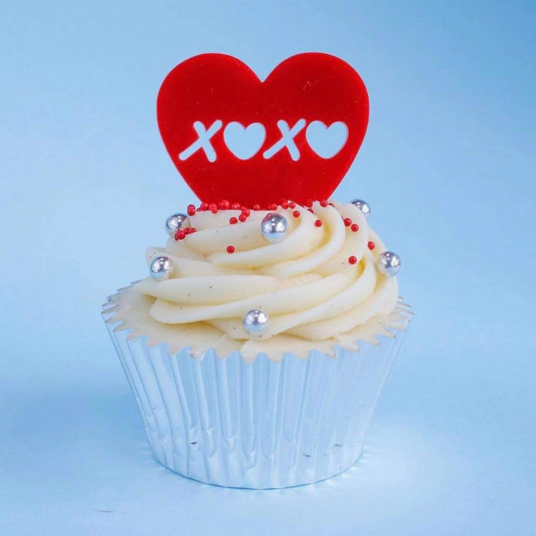 XOXO Cupcake Charms - Valentines Day Cupcakes