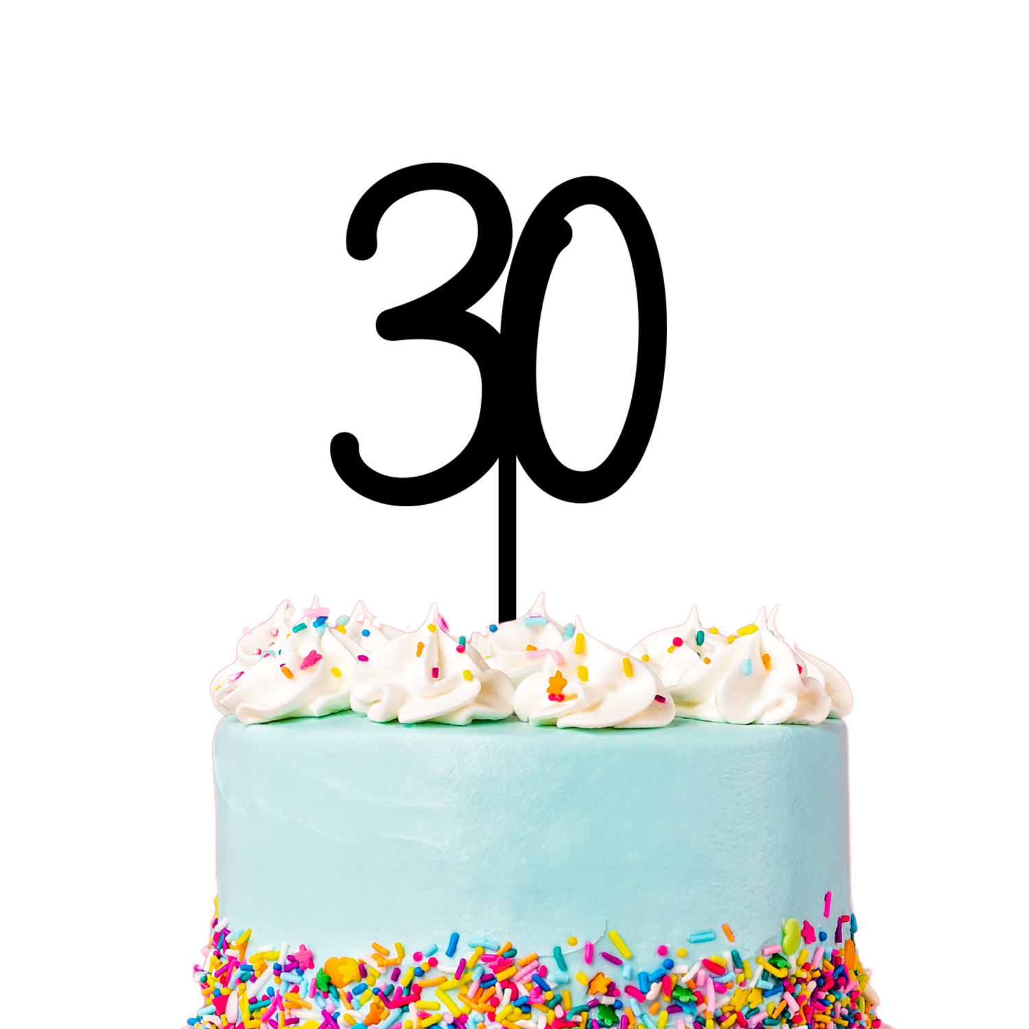 30 Cake Topper