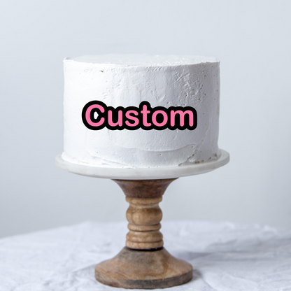 Custom Double Layer - Font Design Cake Charm