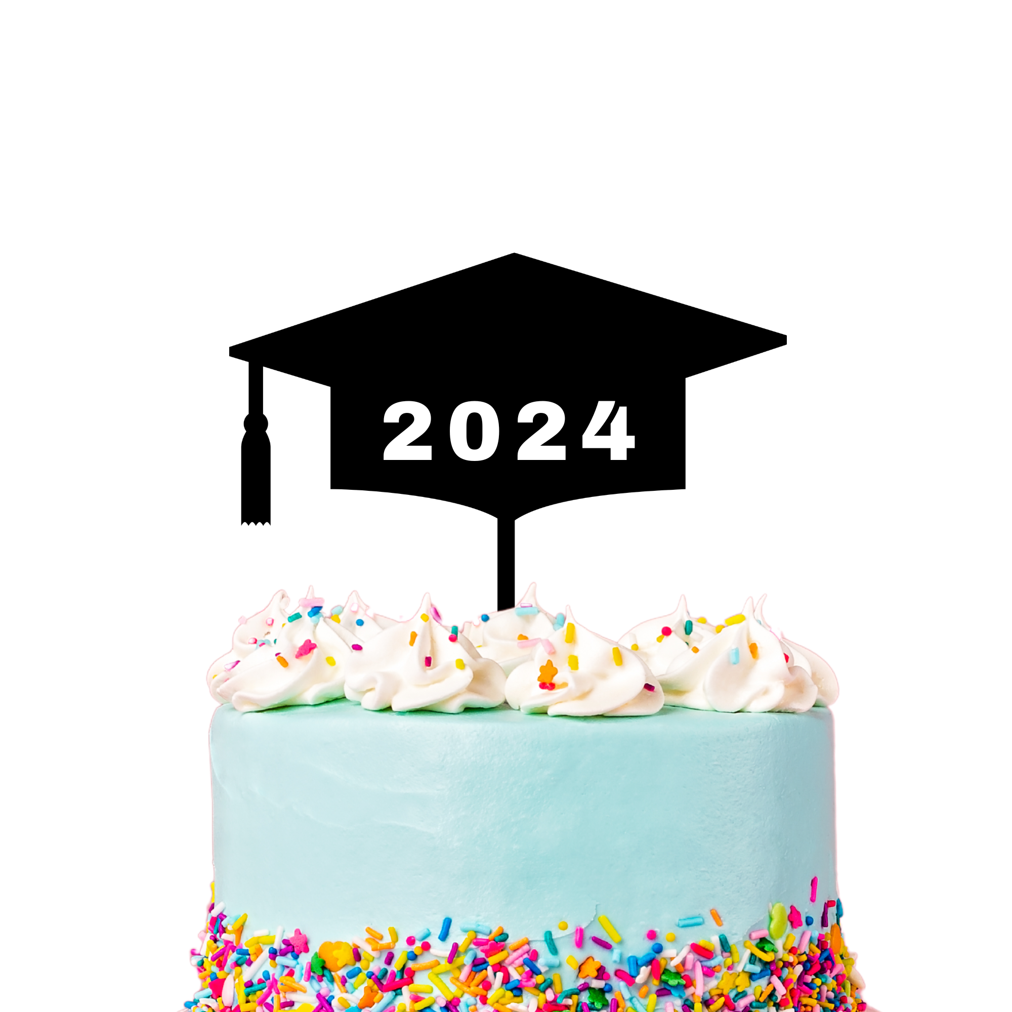 Graduation Year Hat Cake Topper