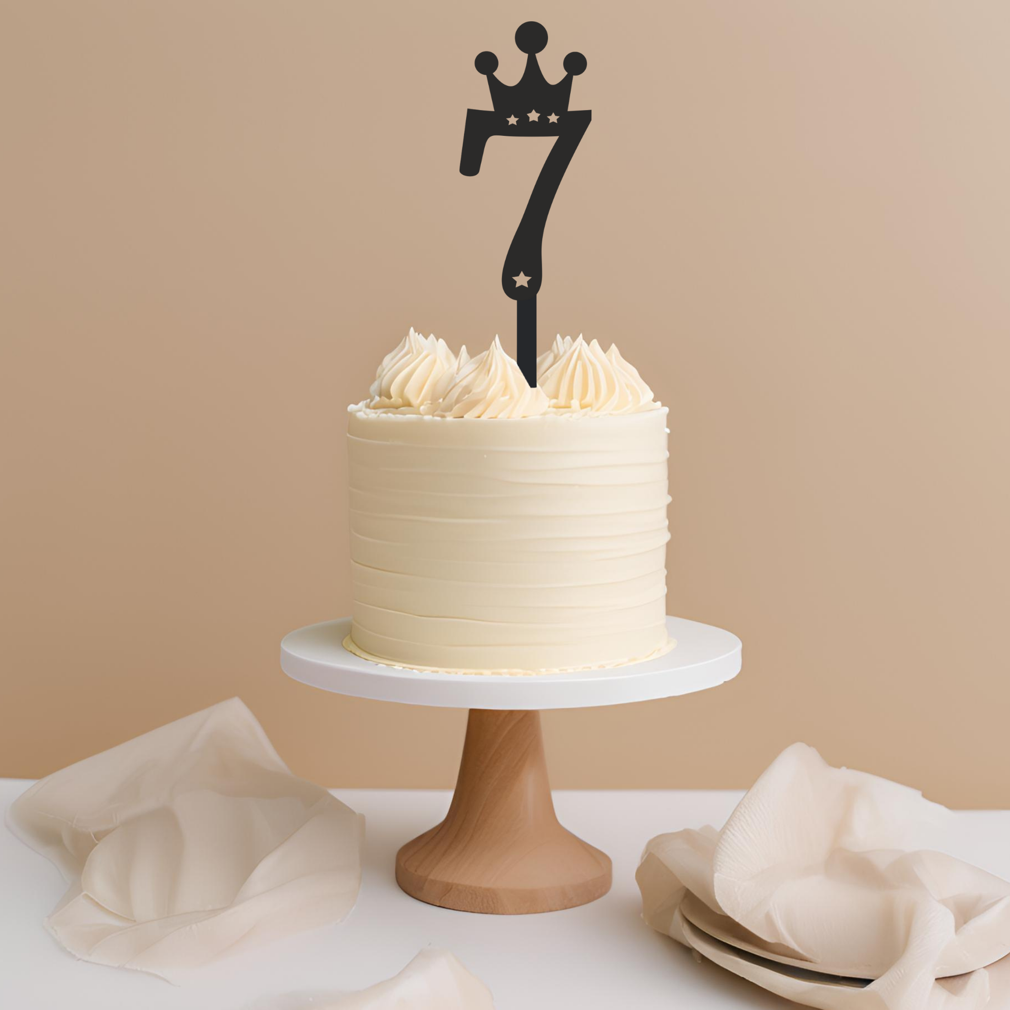 Age 7 Crown Cake Topper – Cake Topper Warehouse