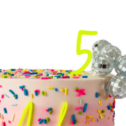 birthday age cake topper