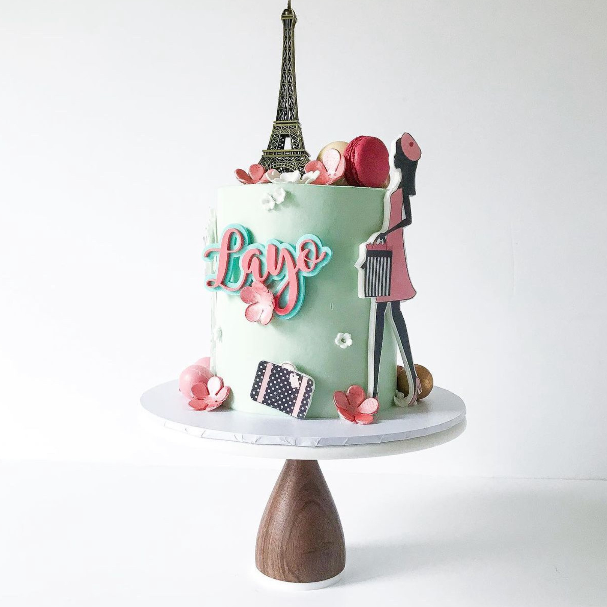 Double Layered Acrylic Cake Charm