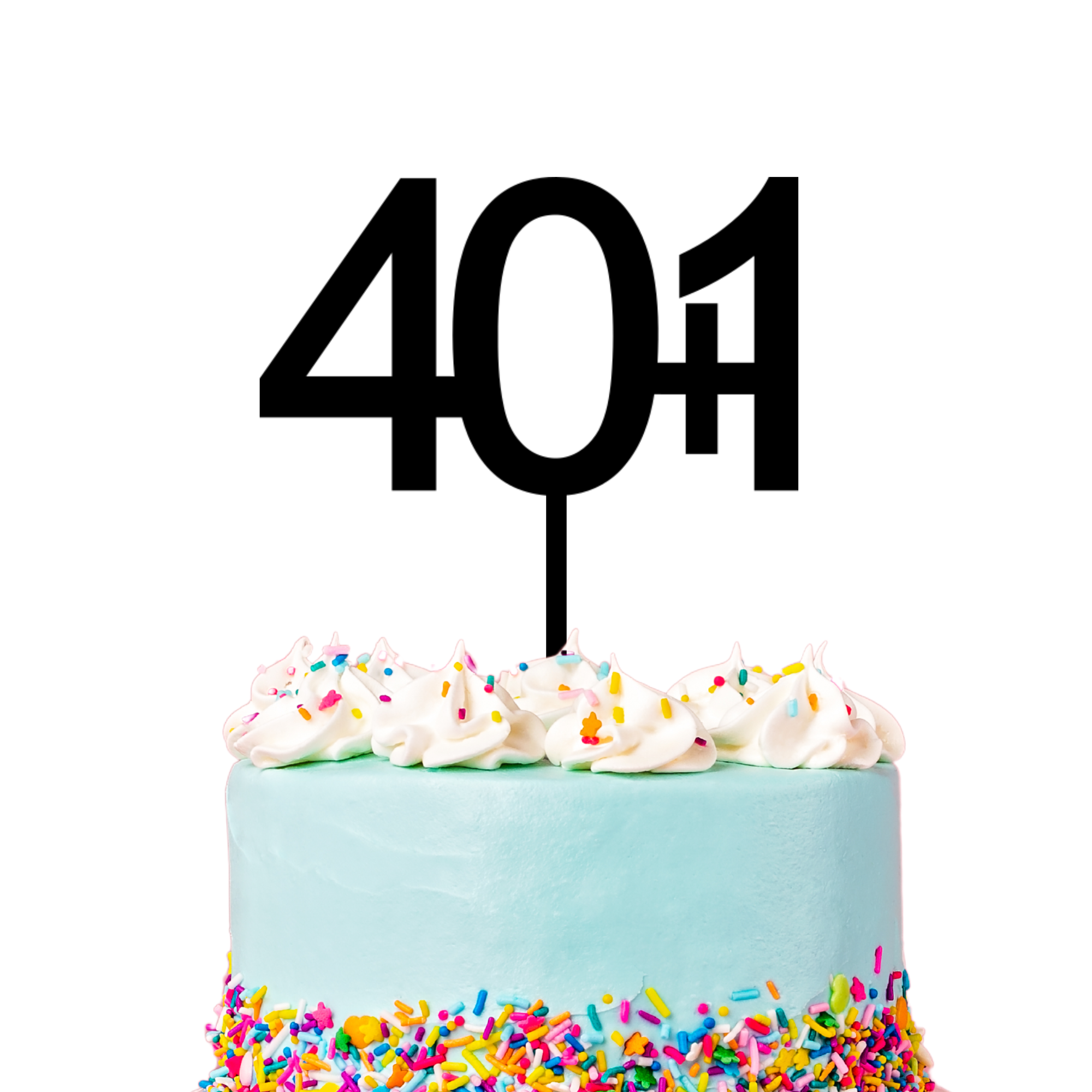 40+1 Cake Topper