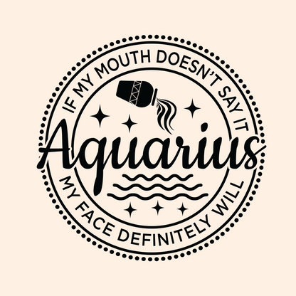 Aquarius Quote Cupcake Disc