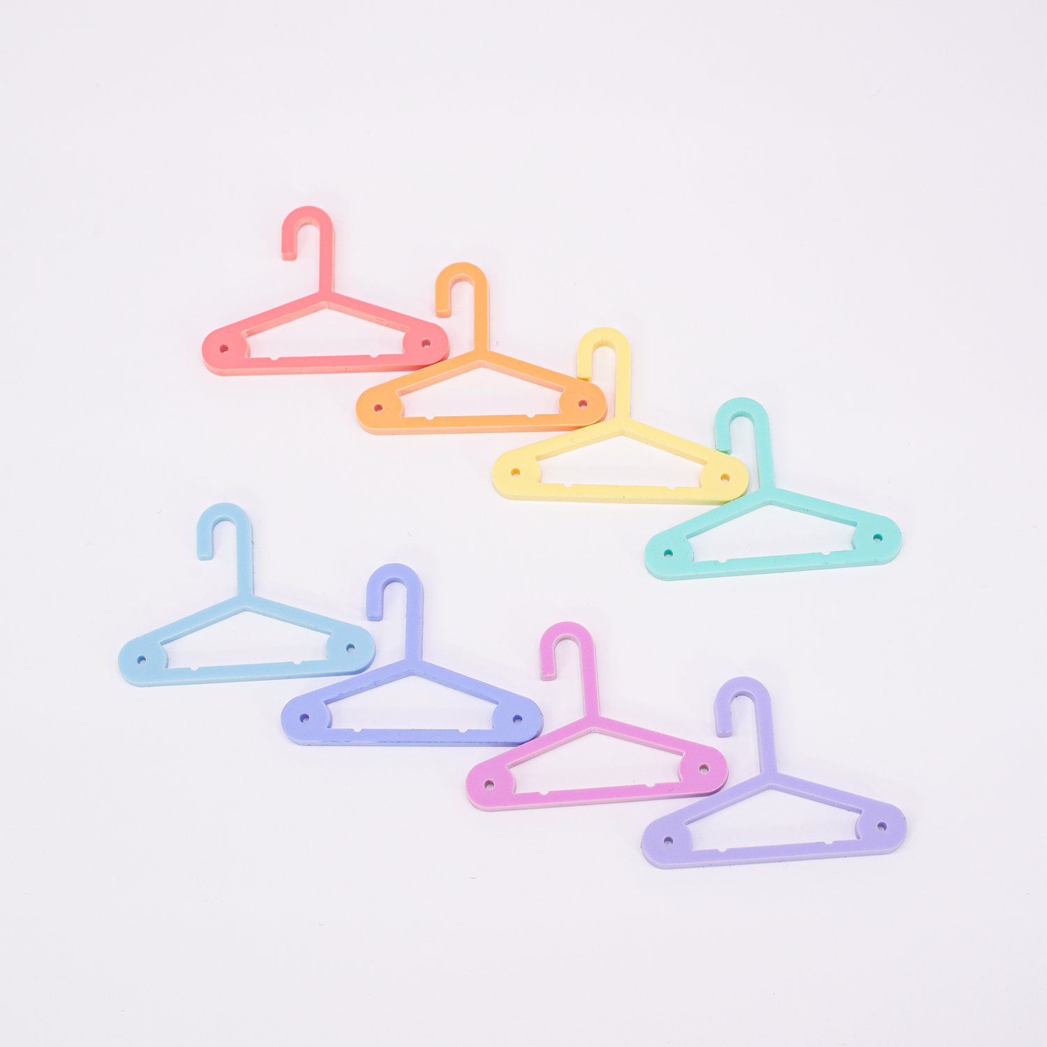 Pastel Rainbow Earring Storage Wardrobe