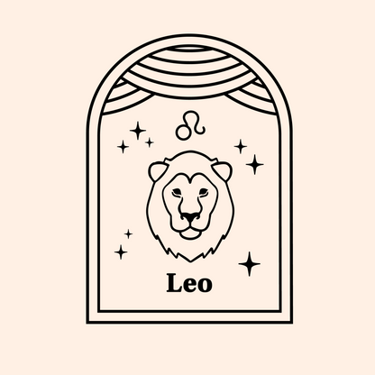 Leo Themed Cupcake Tag