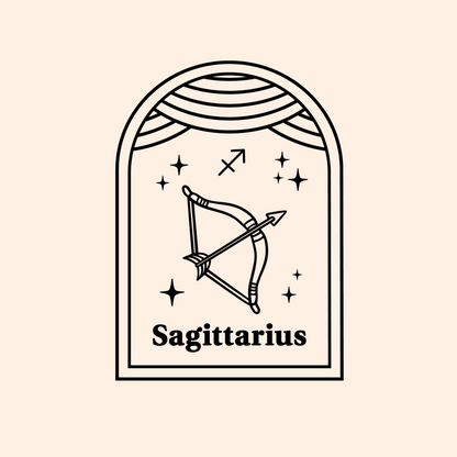 Sagittarius Themed Cupcake Tag