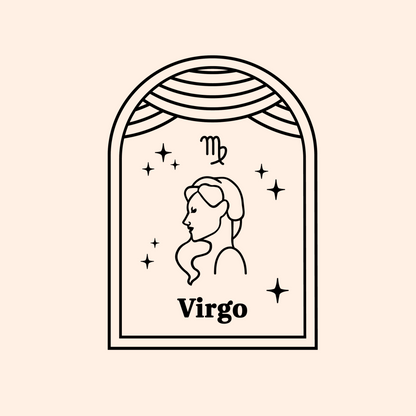 Virgo Themed Cupcake Tag