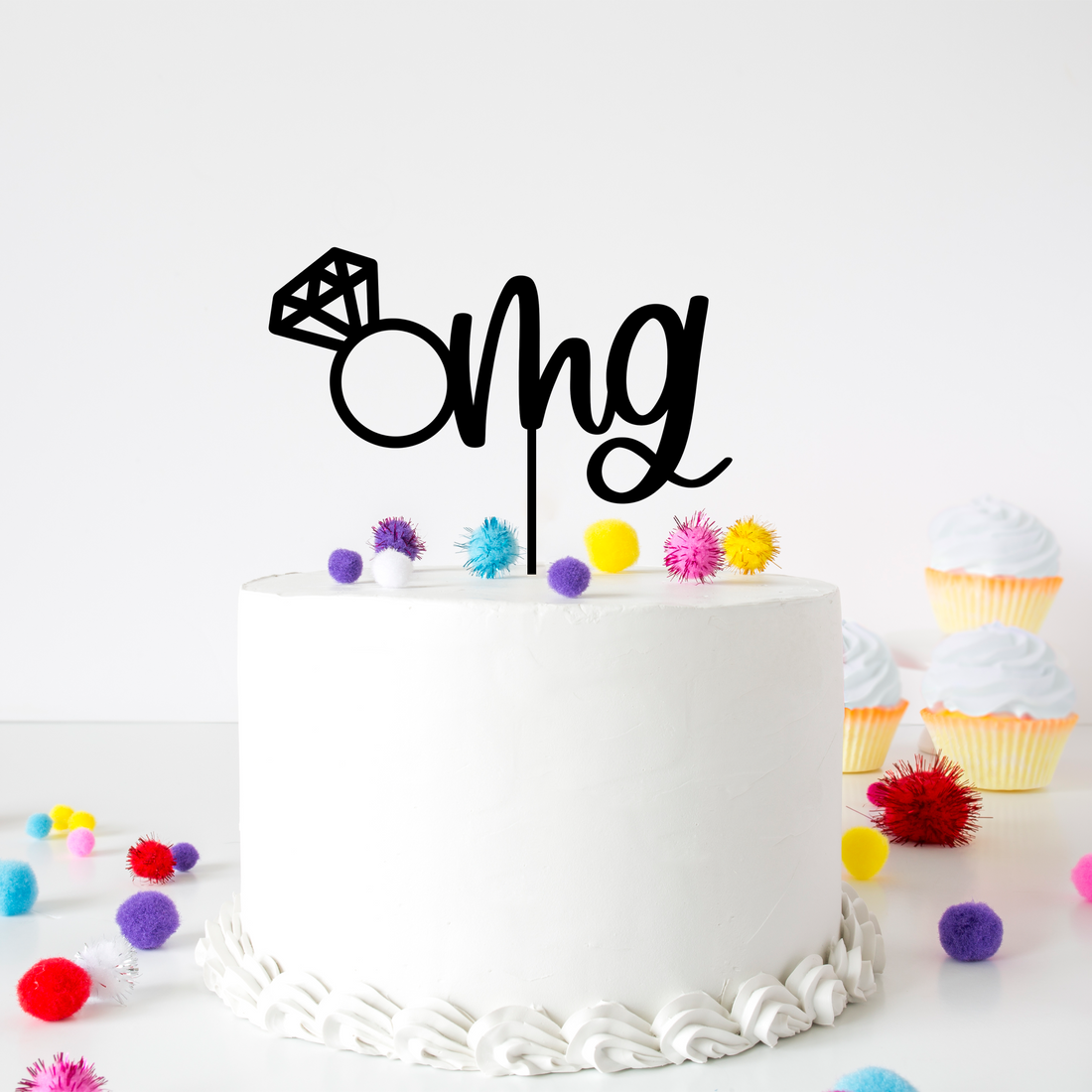 OMG Wedding Cake Topper - Cake Topper Warehouse