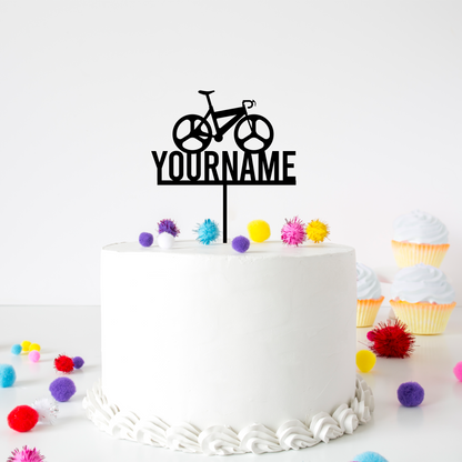 bmx bike bicycle cake topper