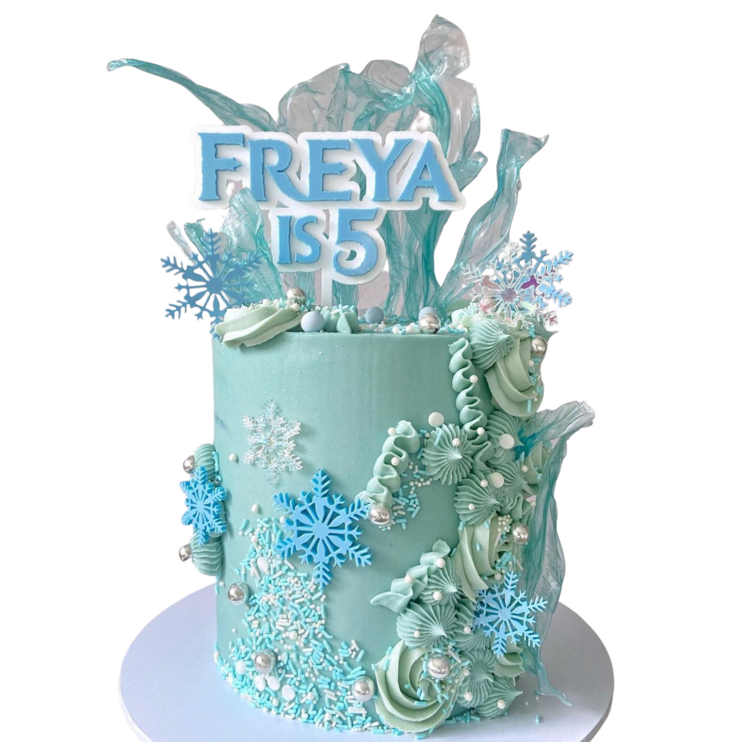 Ice Princess Theme Cake Topper