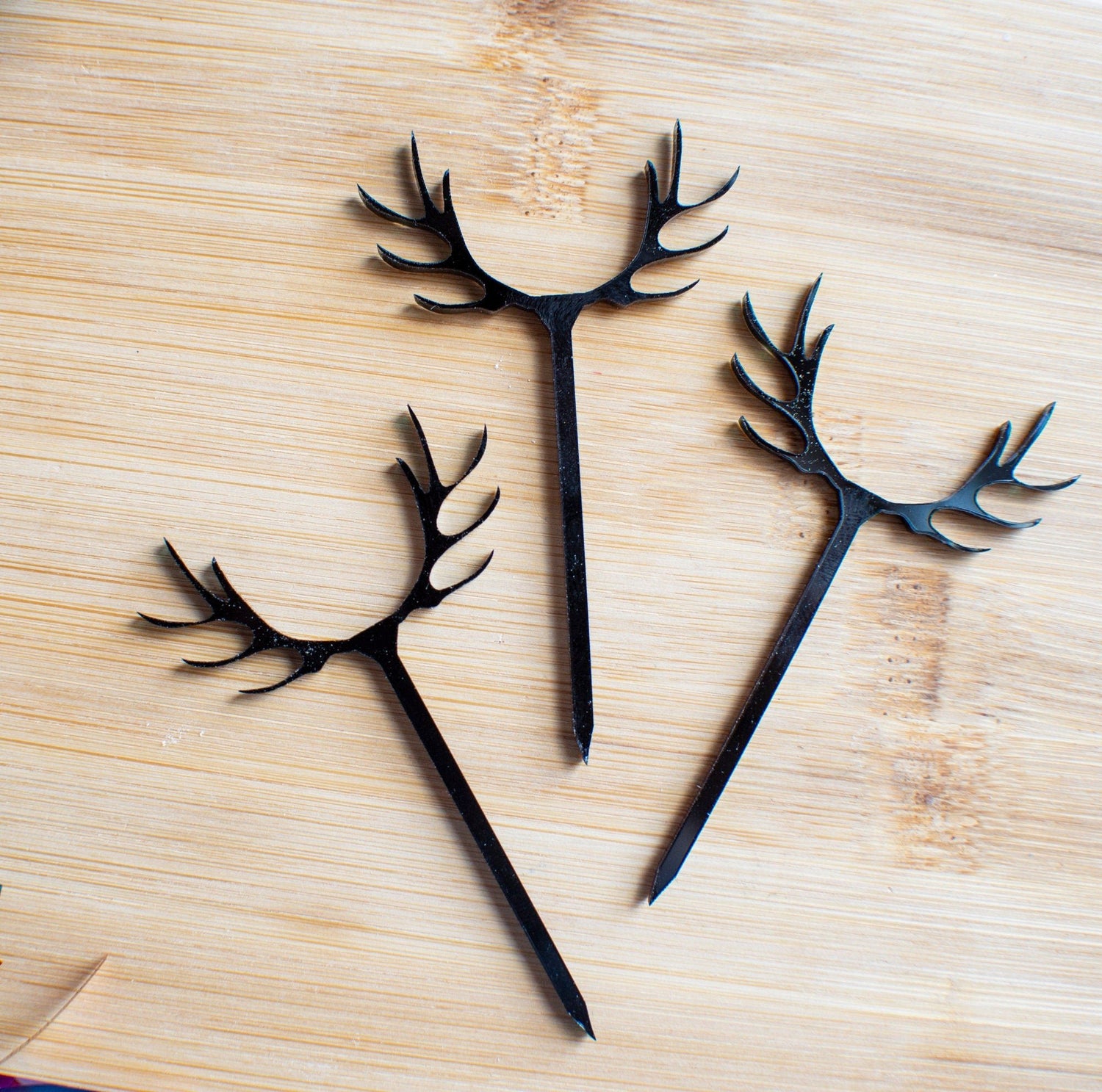 Antler Cupcake Toppers - Cake Topper Warehouse