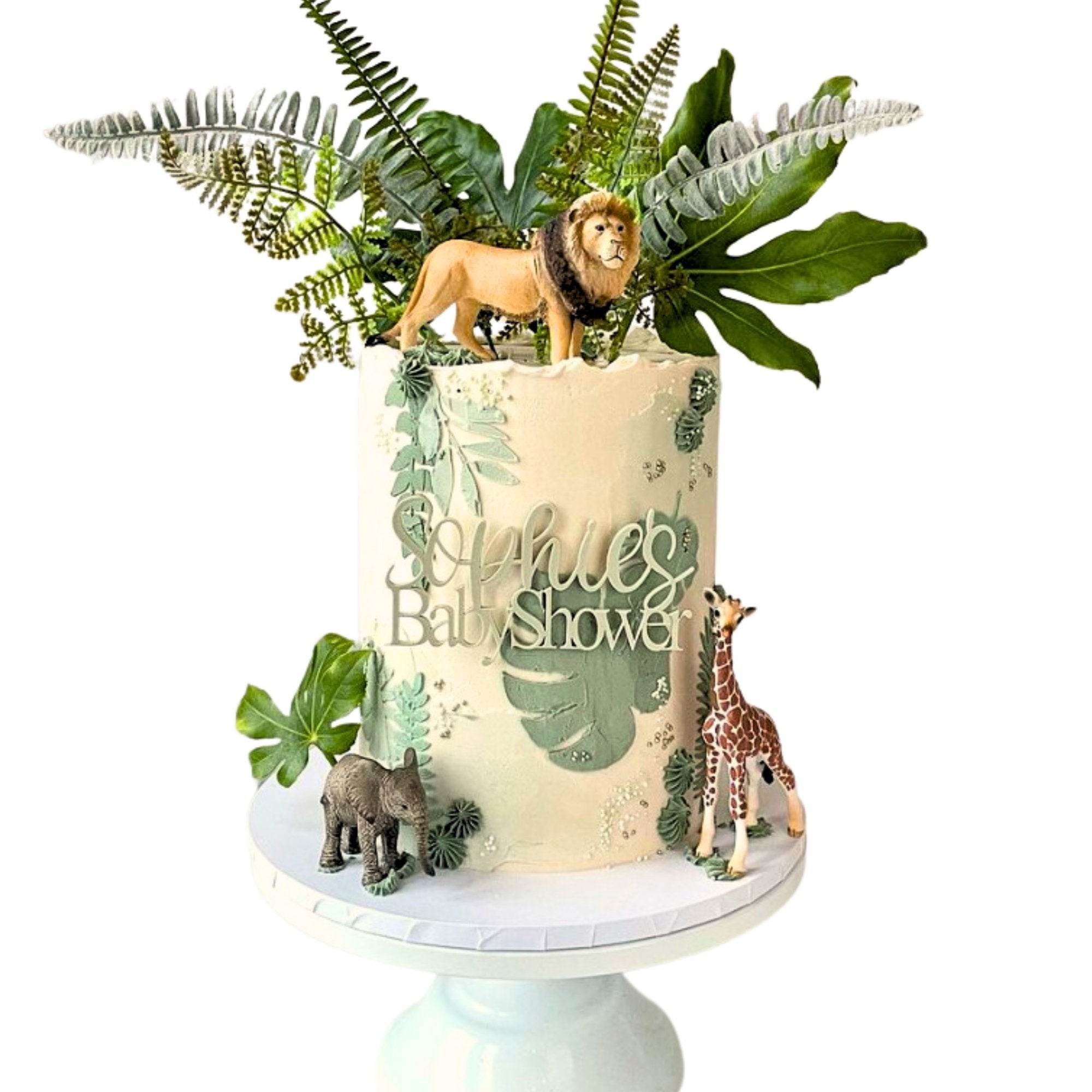 Baby Shower Personalised Acrylic Cake Charm - Cake Topper Warehouse