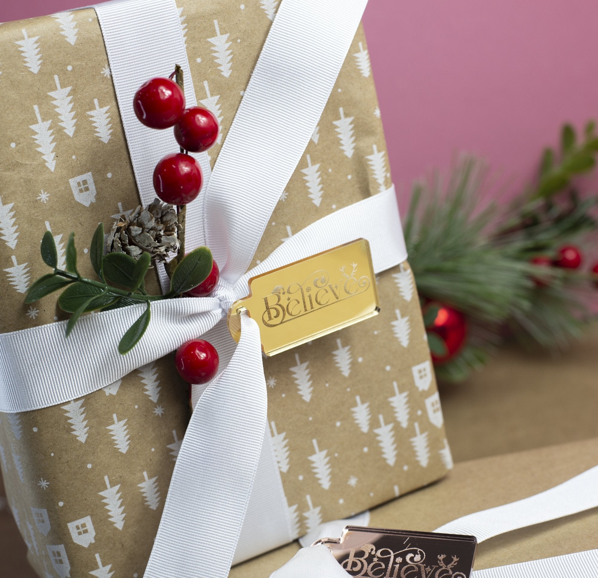 Christmas Gift Tag - Design 3 - Cake Topper Warehouse