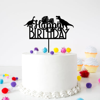 Dinosaur Acrylic Cake Topper - Cake Topper Warehouse
