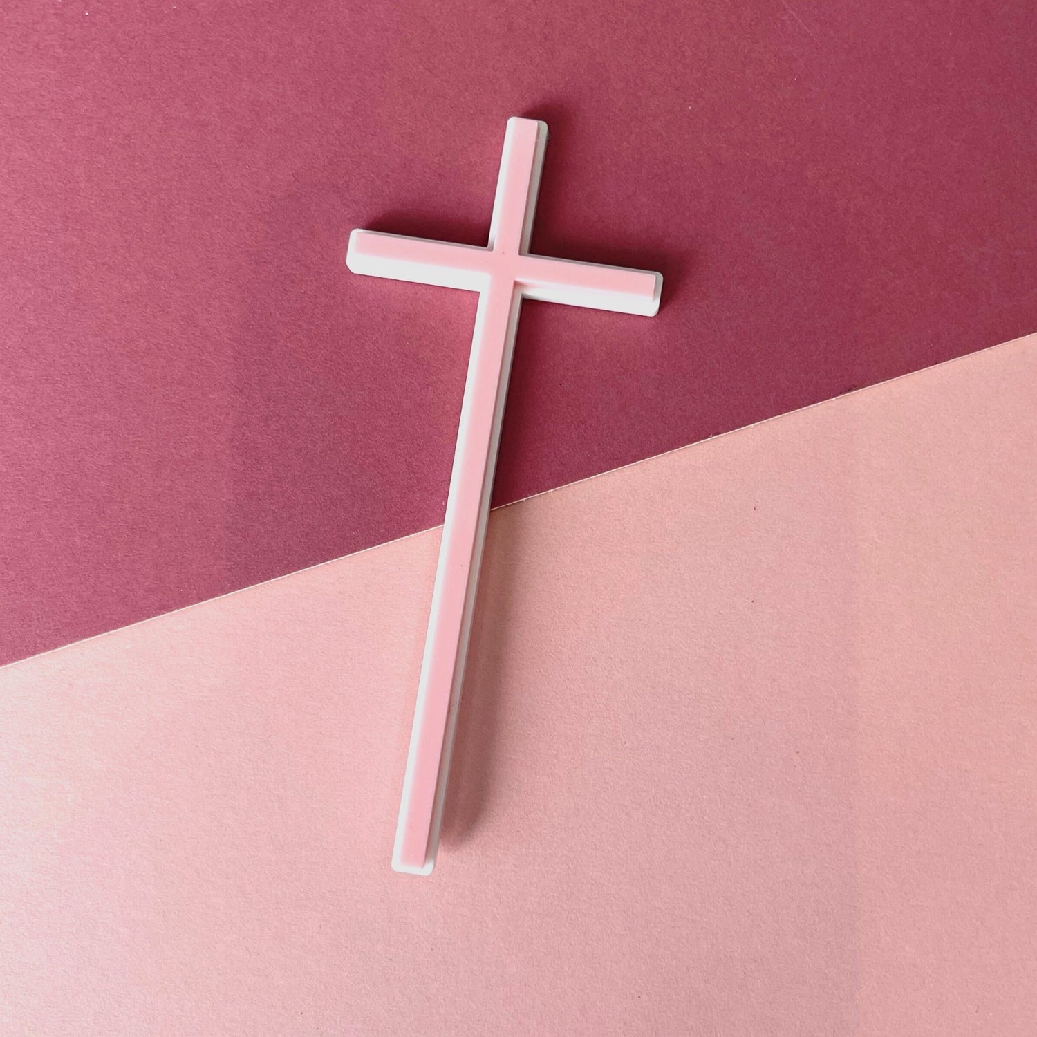 Double Layer Cross Charm - Cake Topper Warehouse