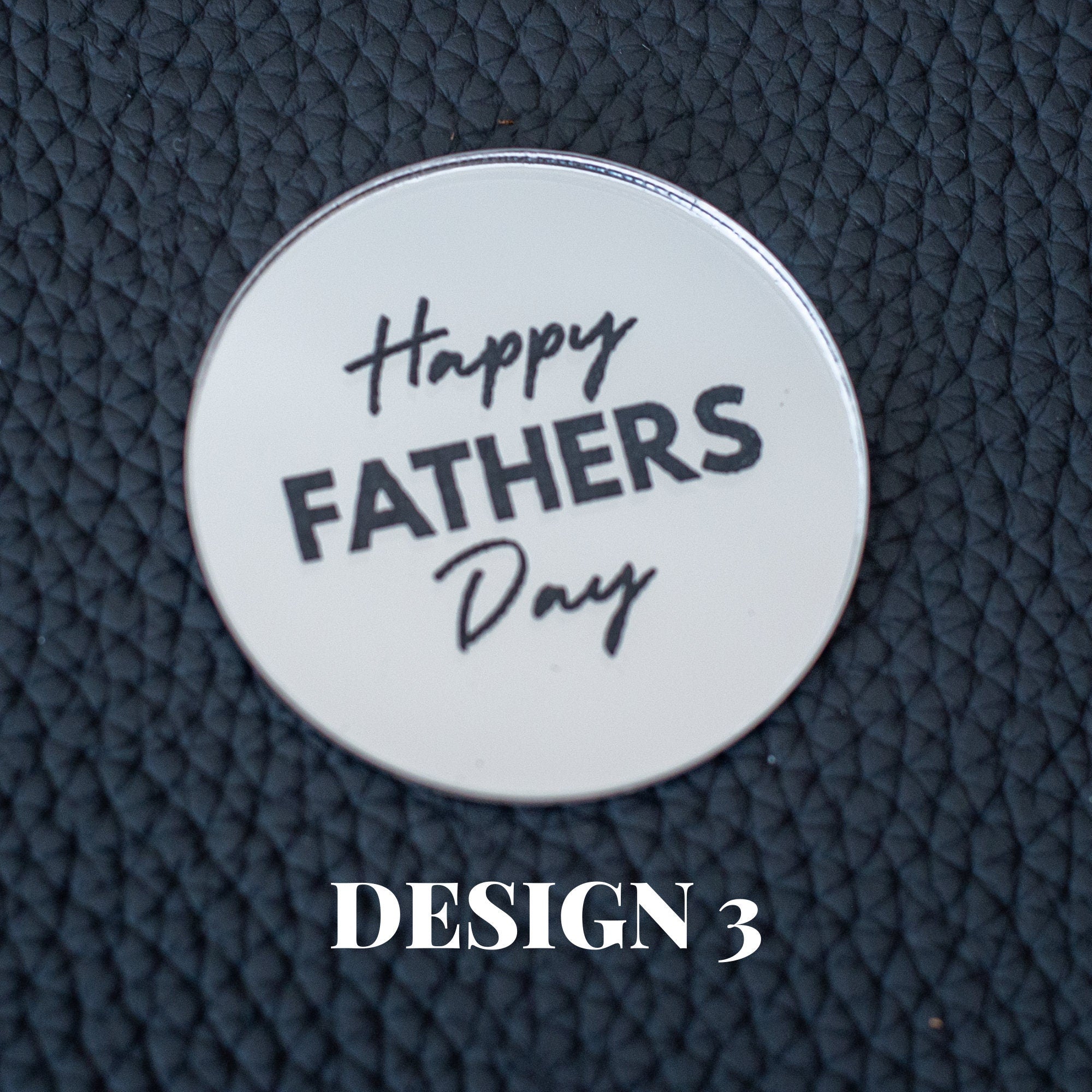 Fathers Day Engraved Disc/Tags - Cake Topper Warehouse