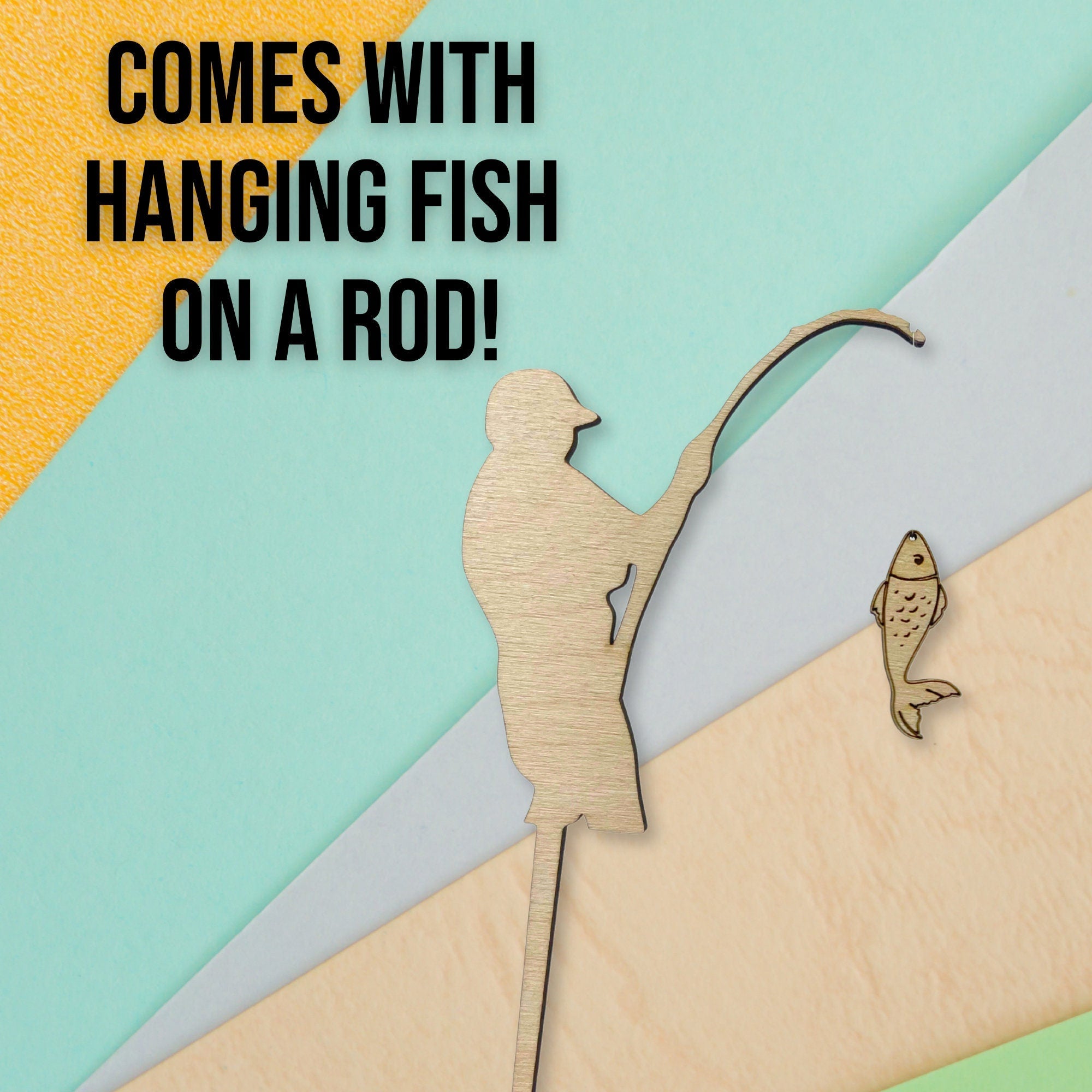 Fishing Theme Cake Topper - Cake Topper Warehouse