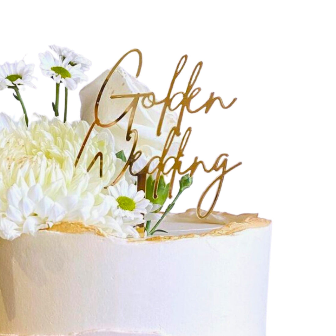 Golden Wedding Cake Topper - Cake Topper Warehouse