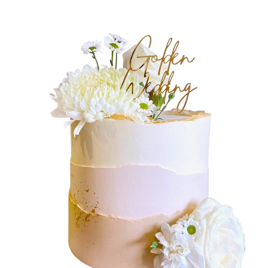 Golden Wedding Cake Topper - Cake Topper Warehouse