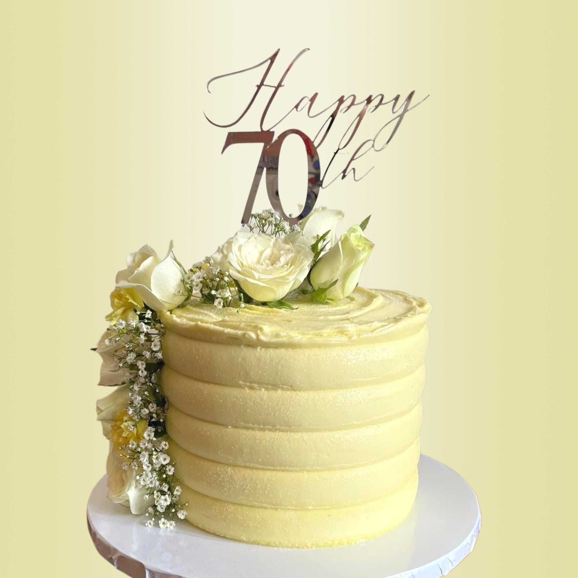 Happy Age Birthday Acrylic Cake Topper - Cake Topper Warehouse