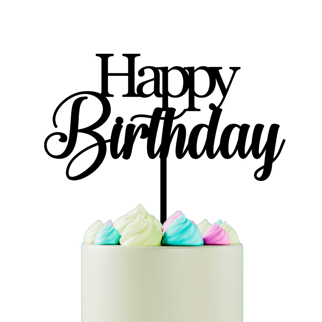 Happy Birthday Cake Topper - Cake Topper Warehouse