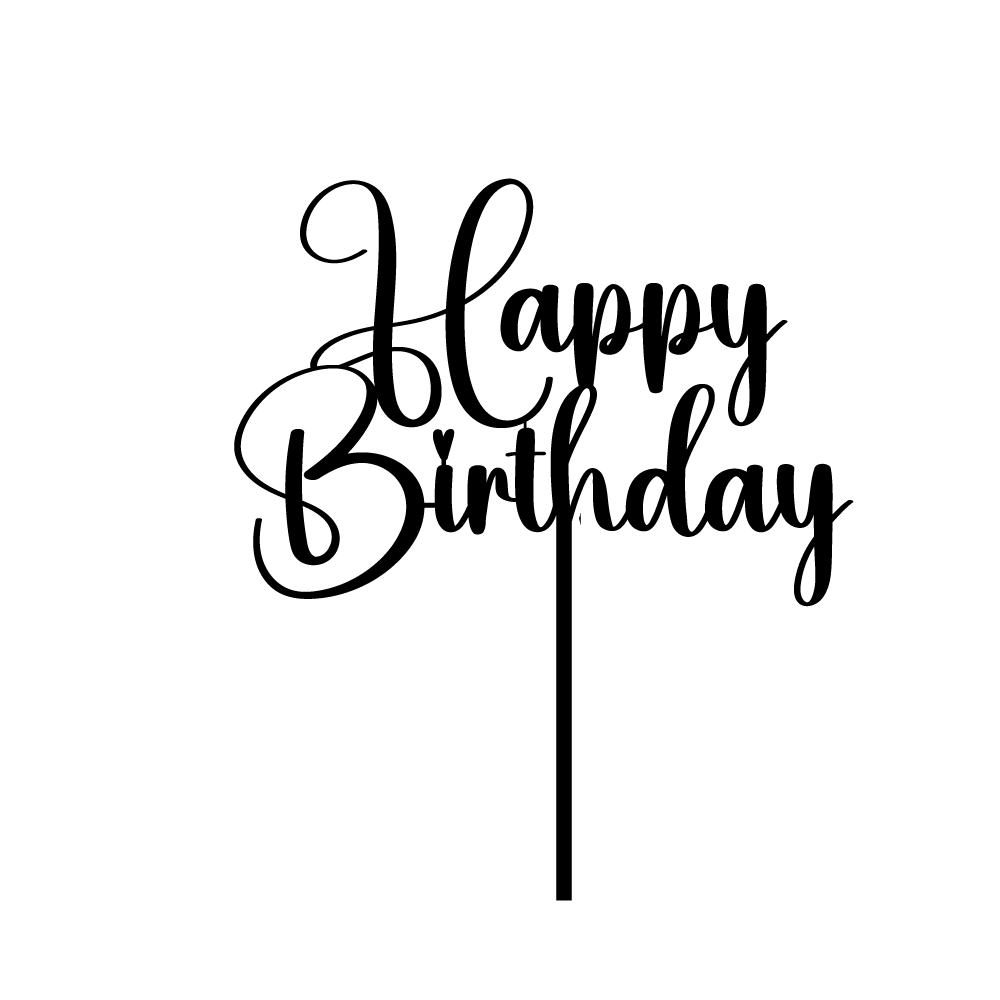 Happy Birthday Cake Topper – Cake Topper Warehouse