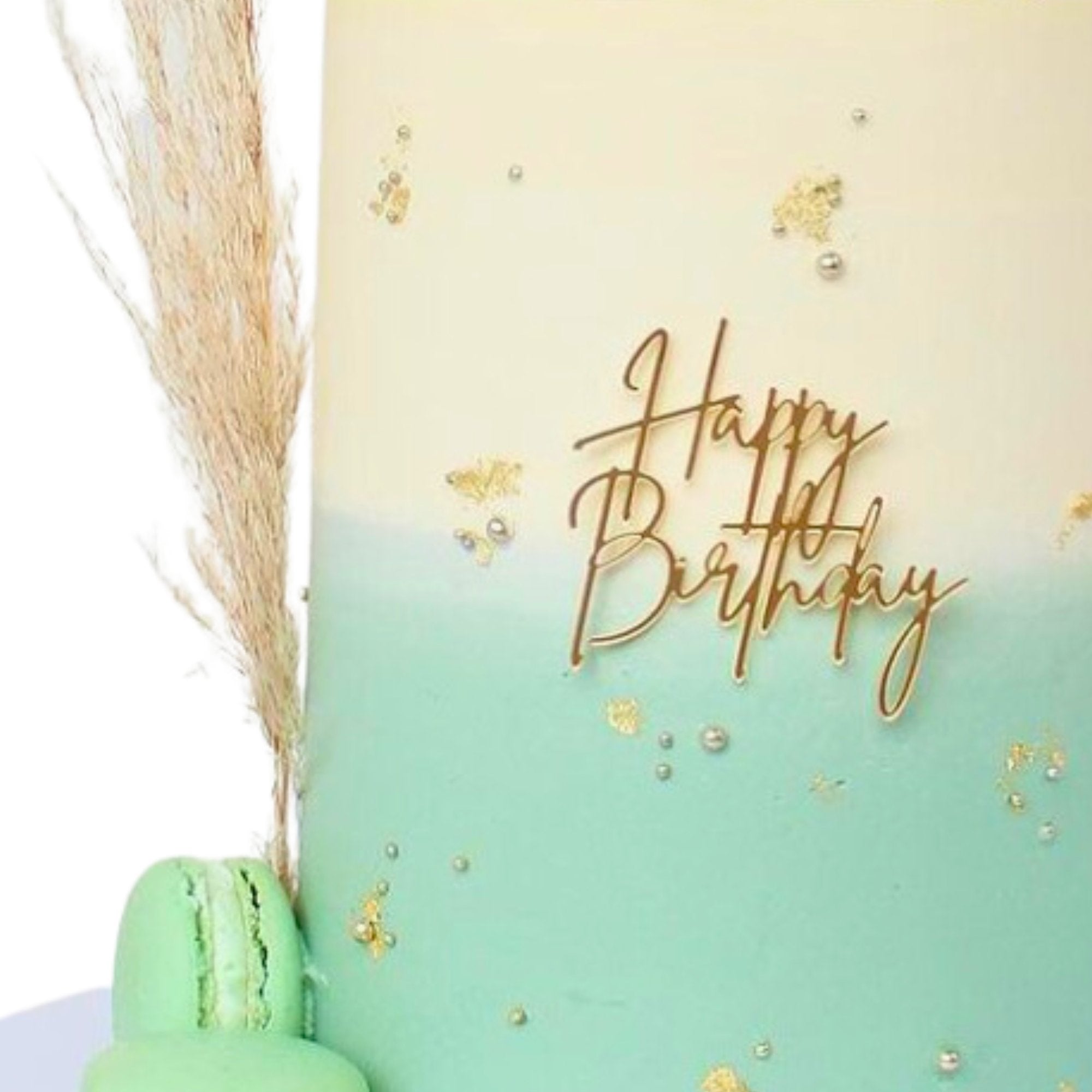Happy Birthday Mini Cake Charm - Cake Topper Warehouse