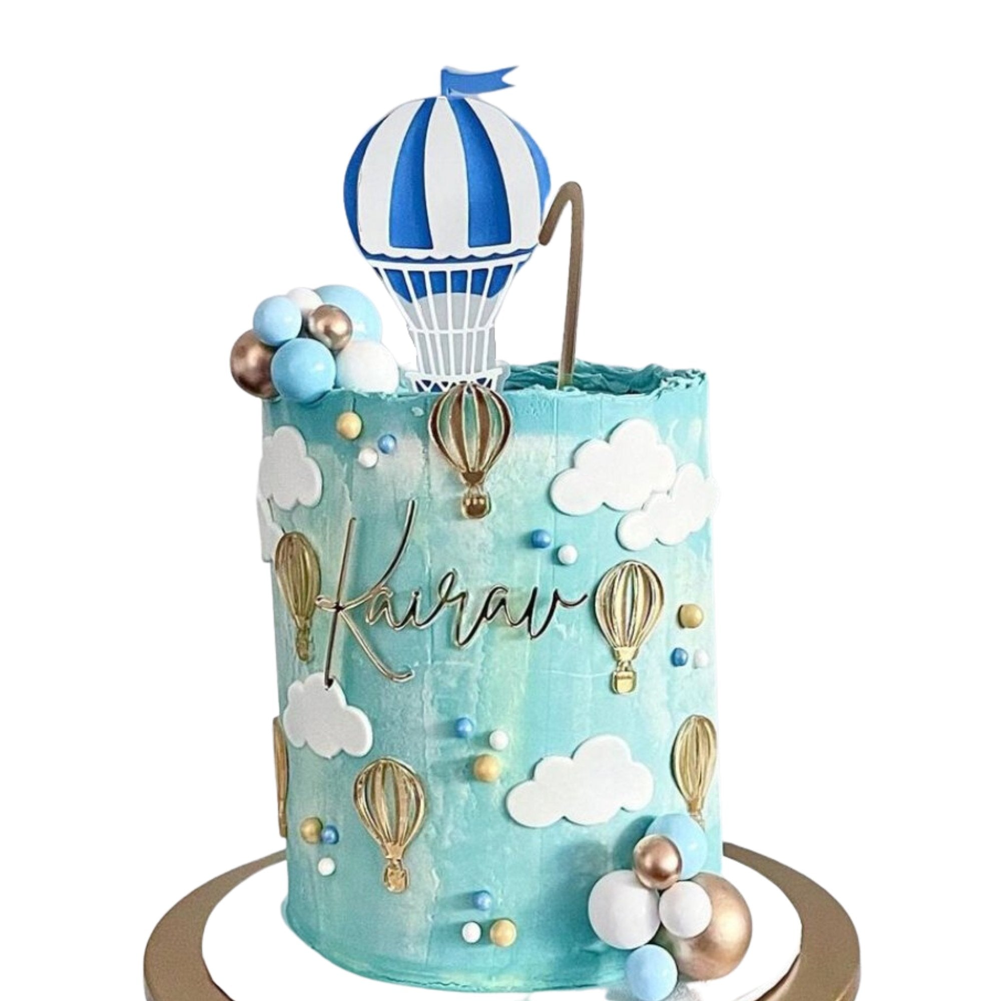 Hot Air Balloon Cake Topper and Mini Balloon Charms - Cake Topper Warehouse
