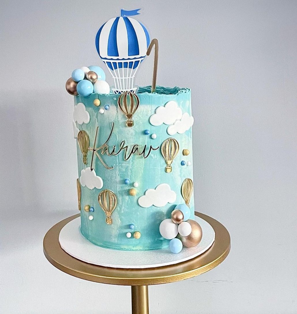 Hot Air Balloon Cake Topper and Mini Balloon Charms - Cake Topper Warehouse
