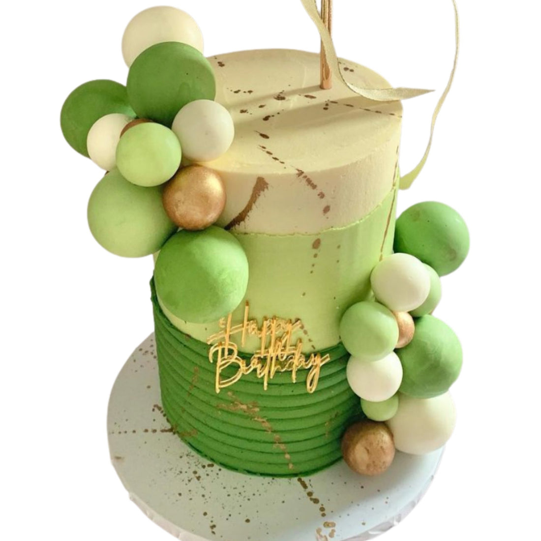 Large Happy Birthday Cake Charm - Cake Topper Warehouse
