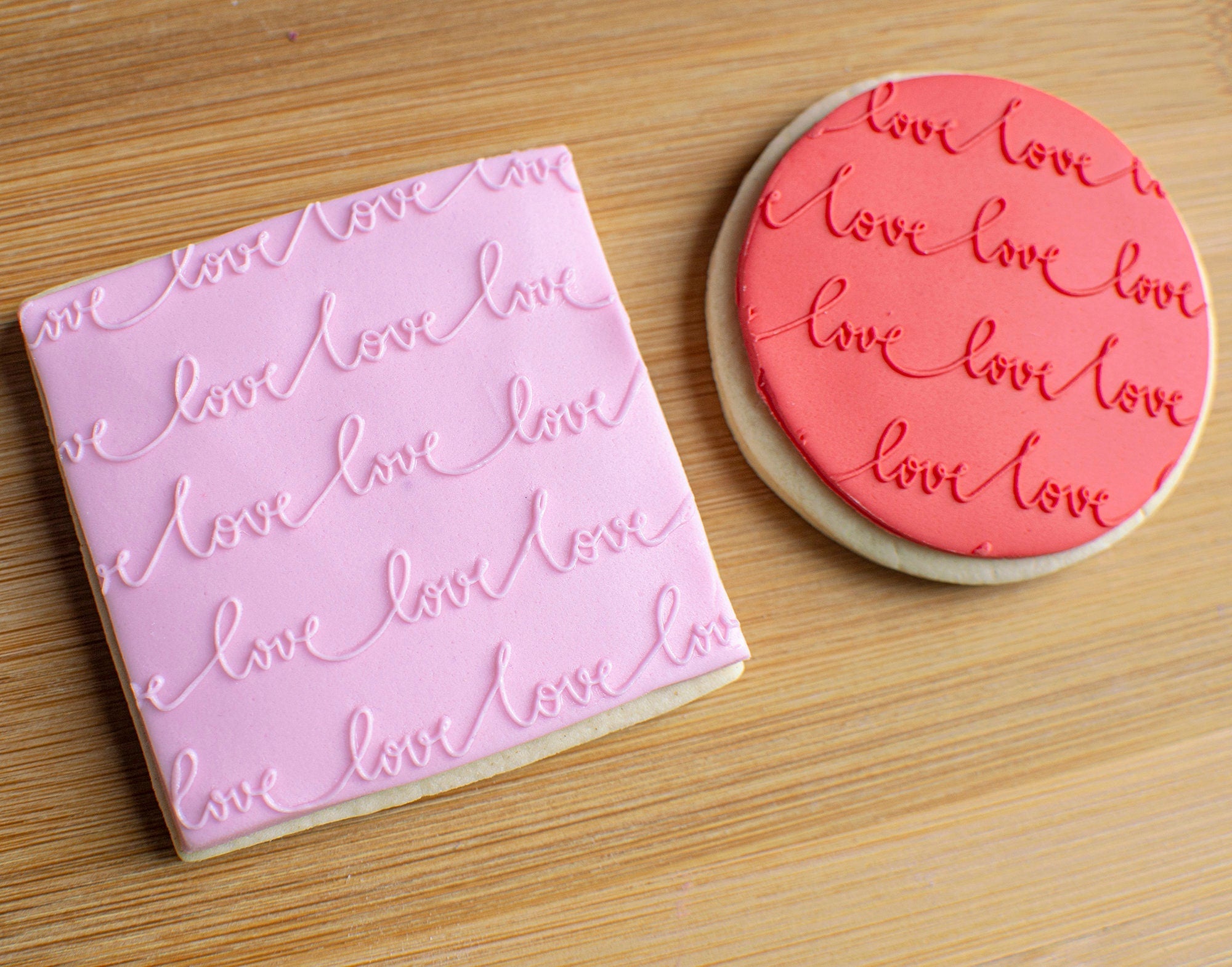 Lots Of Love Valentines Fondant Embosser - Cake Topper Warehouse