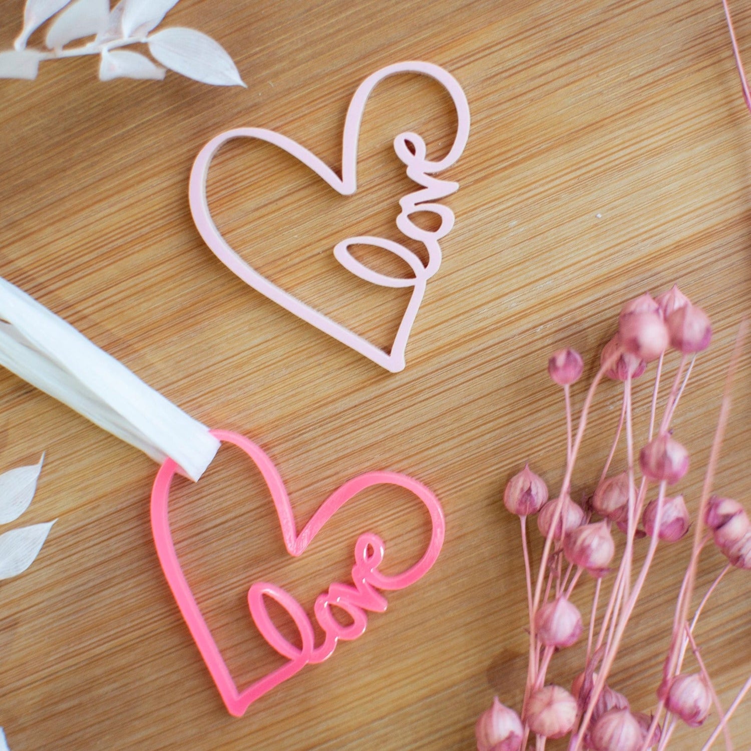 Love Heart Shaped Gift Tags - Cake Topper Warehouse