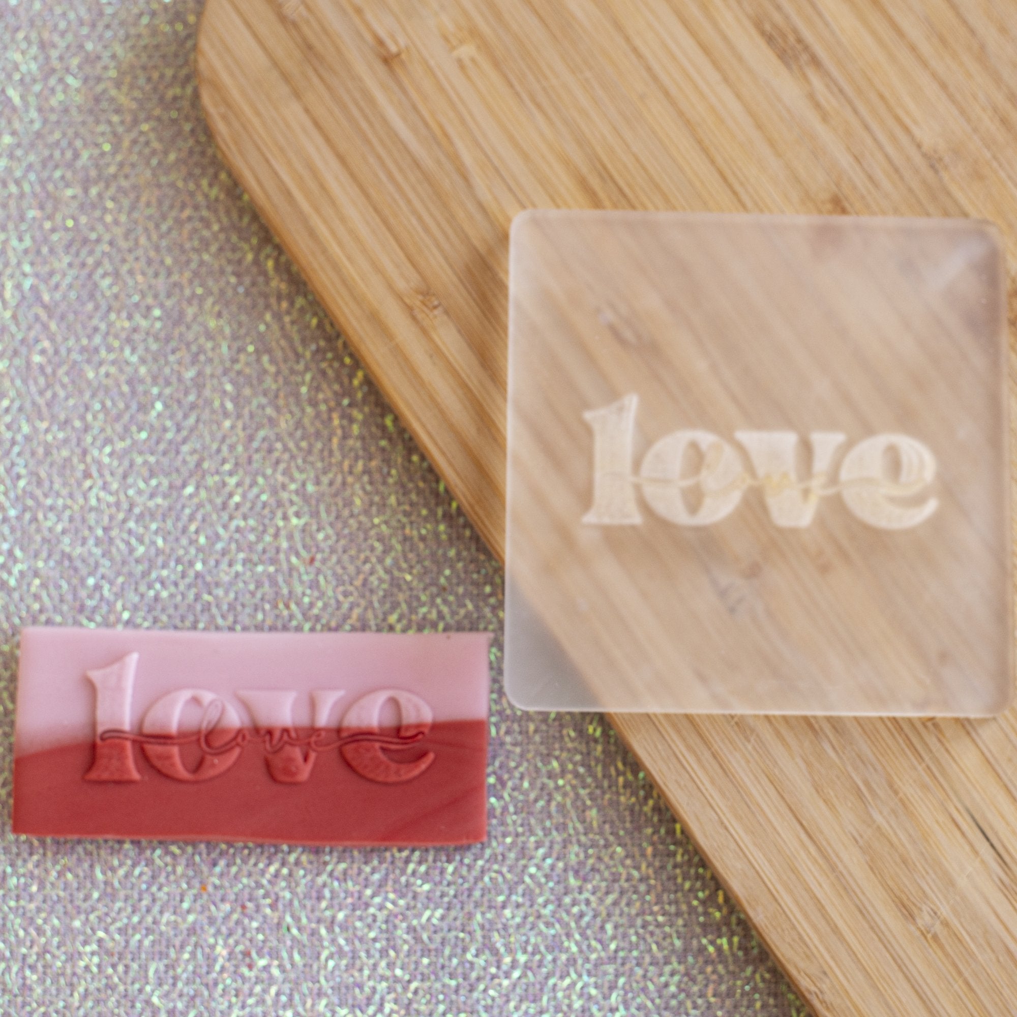 Love over Love Fondant Embosser - Cake Topper Warehouse