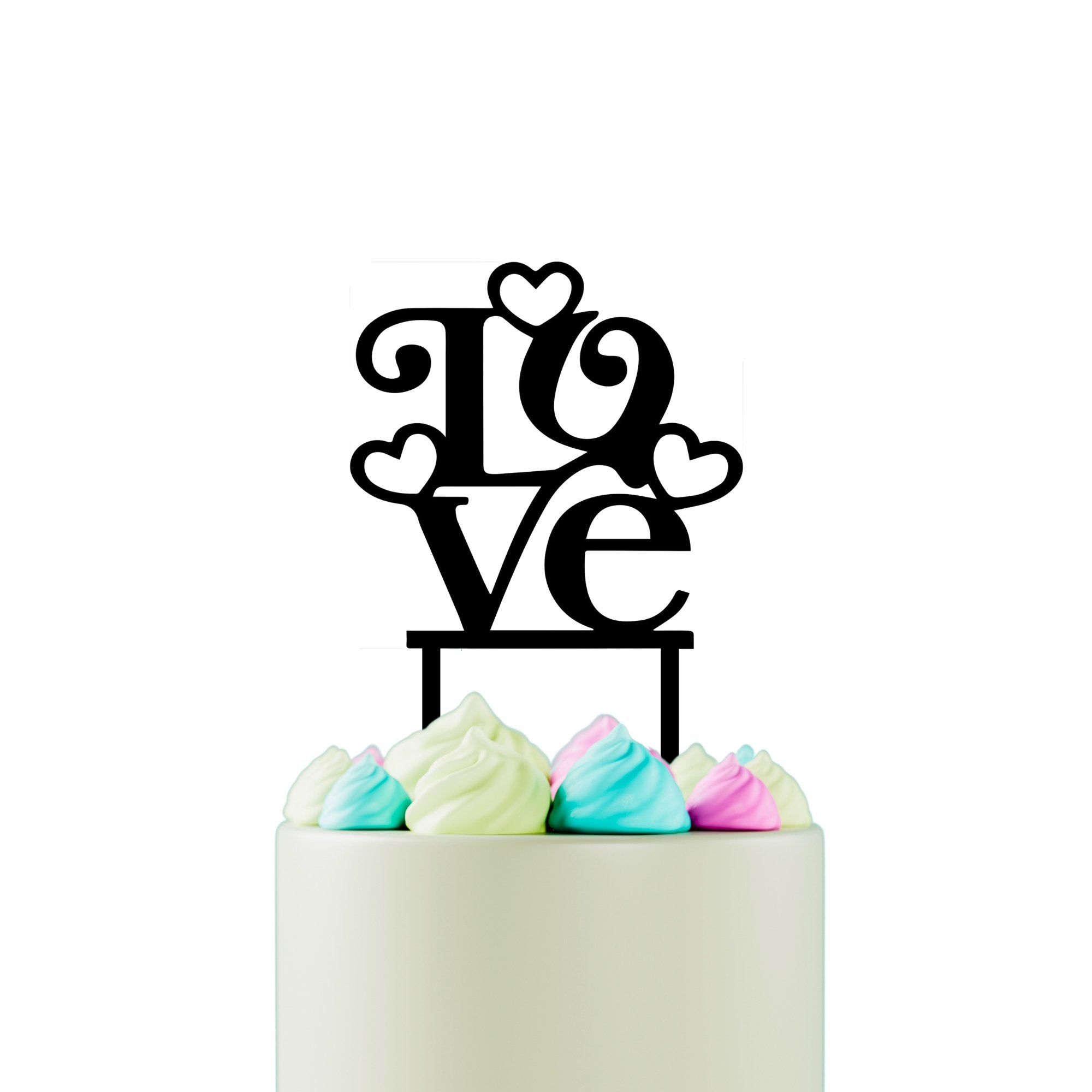 LOVE Wedding Cake Topper - Cake Topper Warehouse