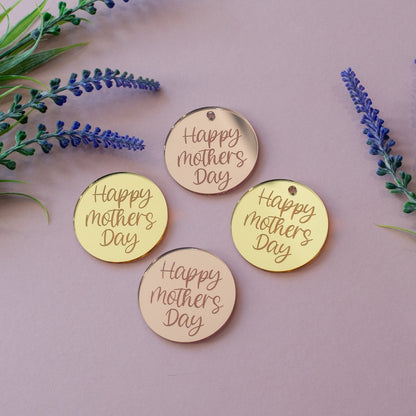 Mothers Day Acrylic Cupcake Discs - Cake Topper Warehouse