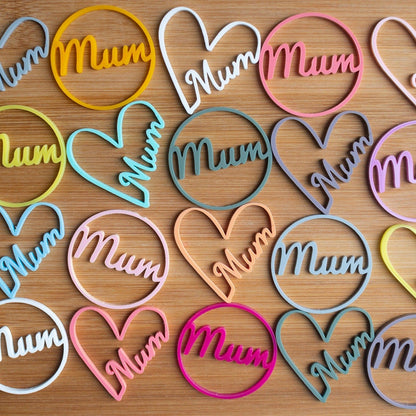 Mothers Day Acrylic Tags - Cake Topper Warehouse