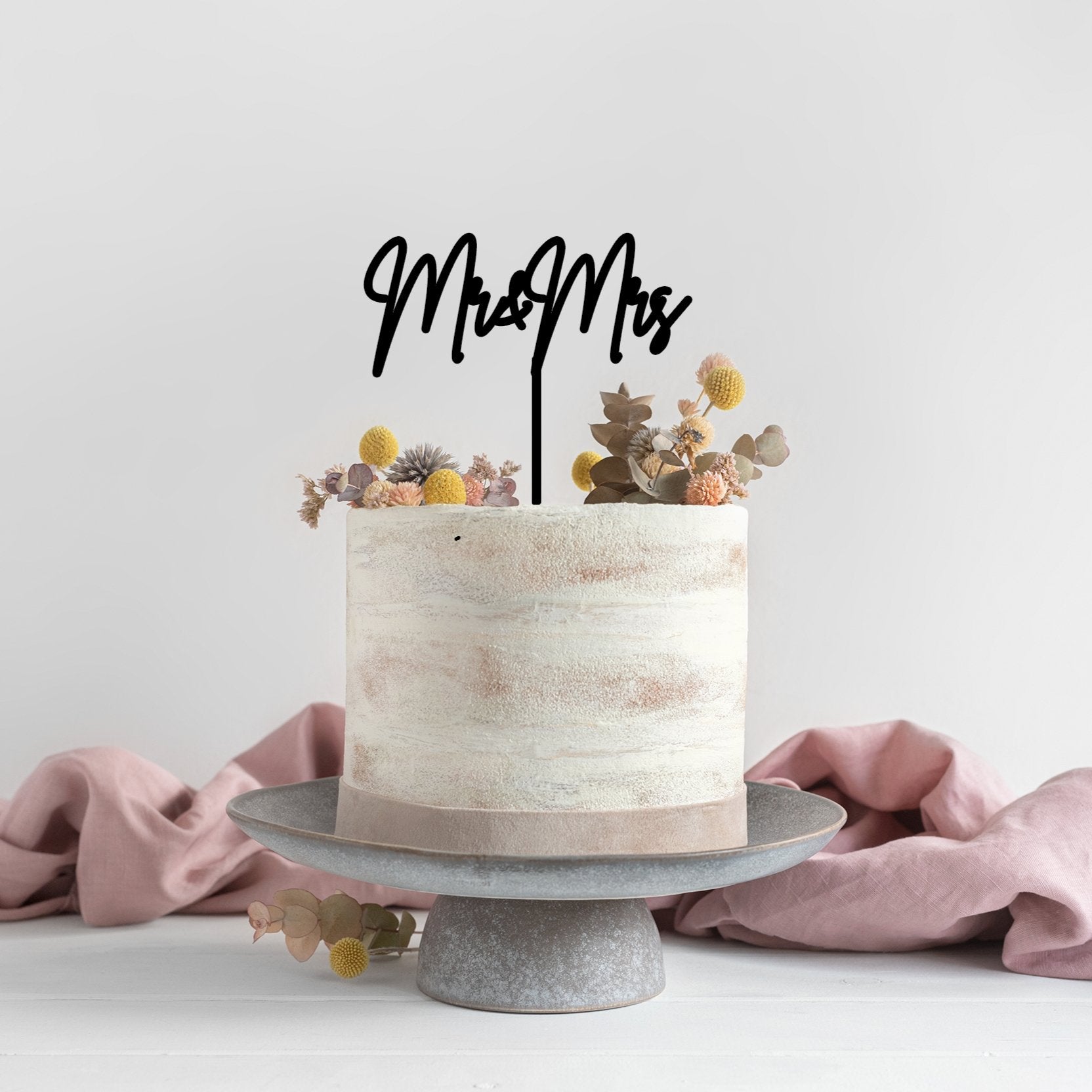 Mr and Mrs Wedding Cake Topper - Cake Topper Warehouse