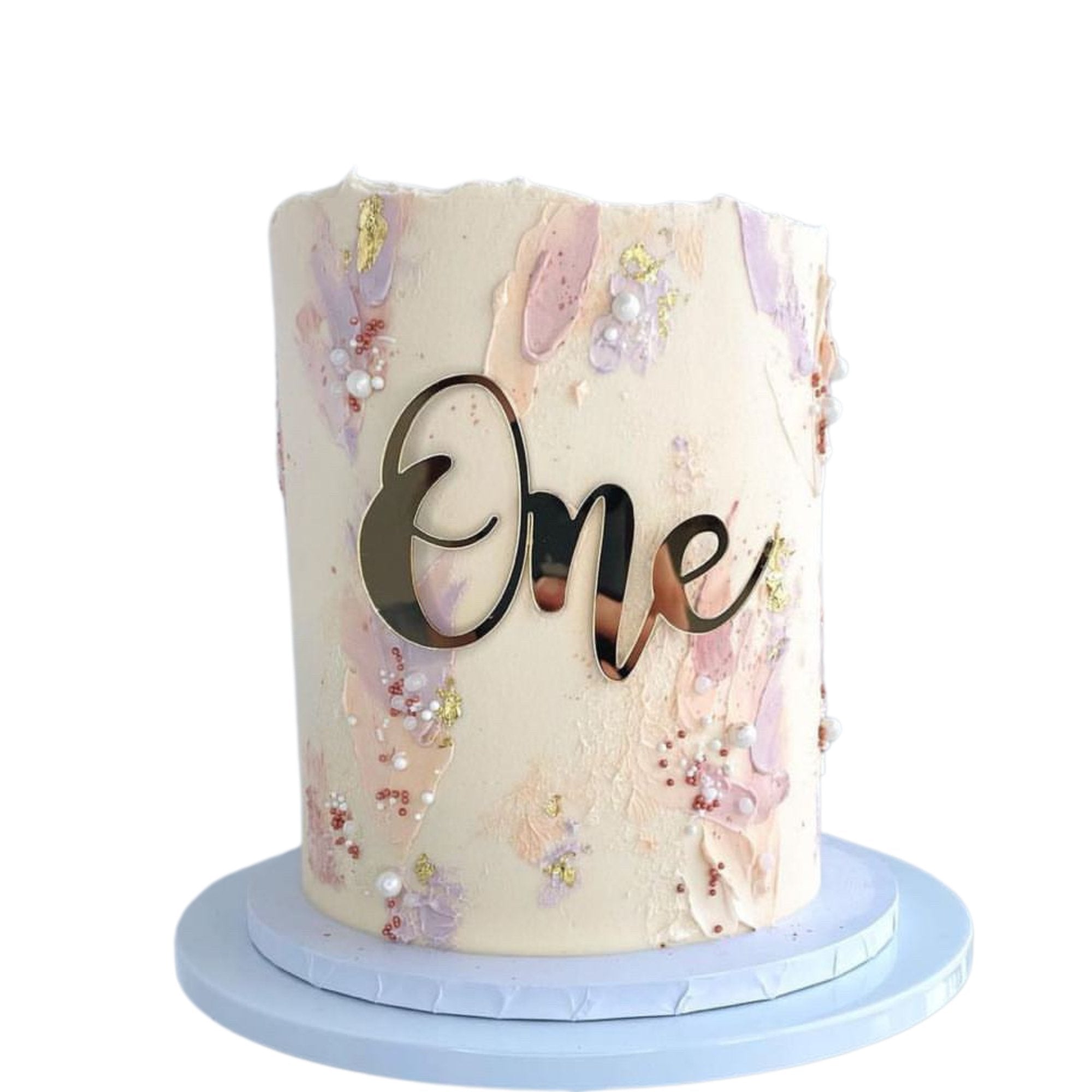 One Word Personalised Acrylic Cake Charm - Cake Topper Warehouse