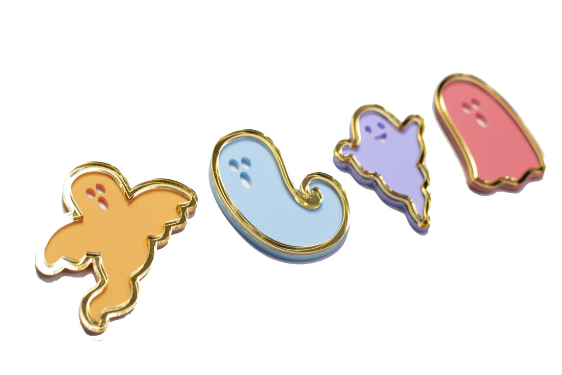 Pastel Ghost Charms - Cake Topper Warehouse